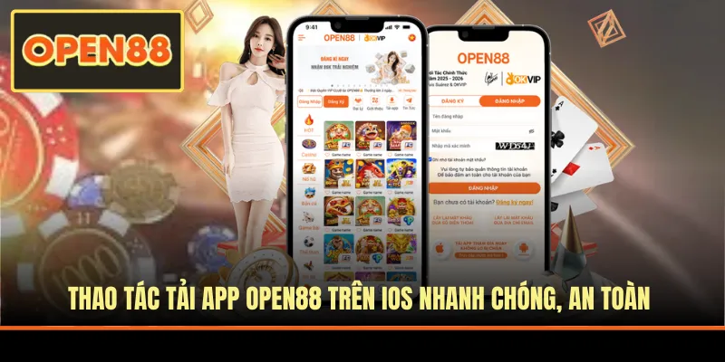 Thao tác tải ứng dụng OPEN88 trên iOS nhanh chóng